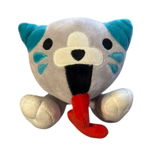 Poppy Playtime Candy Cat Stuffed Toy Animal Soft Plush Collectible Grey Teal - Picture 1 of 4